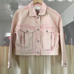 Blank NYC Light Pink Denim Jacket - Women